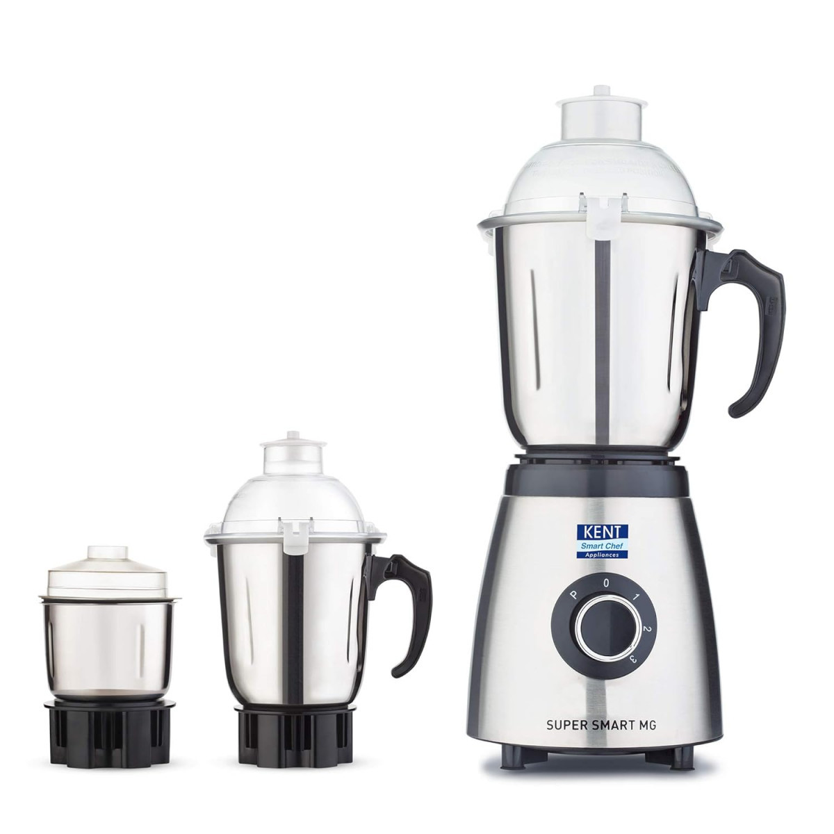 KENT 16061 800W 3 Speed Control Super Smart Mixer Grinder Silver