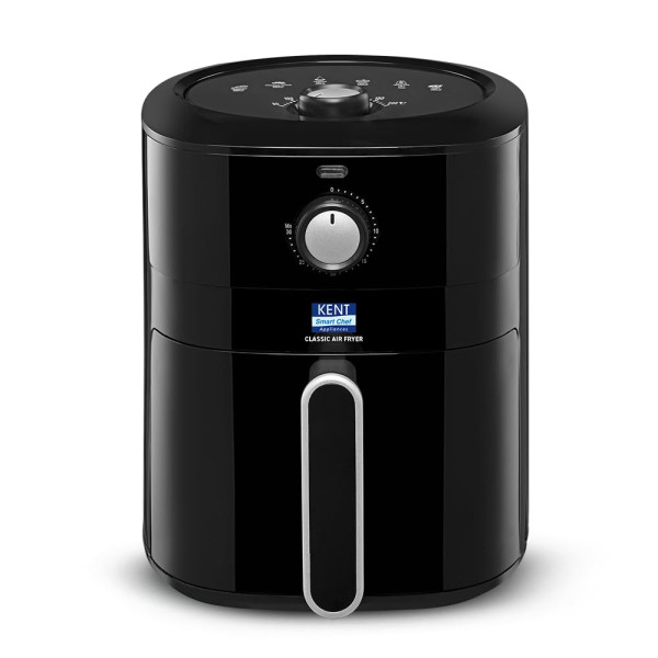 Image of KENT Classic Air Fryer | 1300W Power &amp; 4L Capacity | Fry, Grill, Roast &amp; Bake | Auto Cut-Off | Up To 80% Less Oil Usage | High Temperature &amp; Uniform Heating | Black