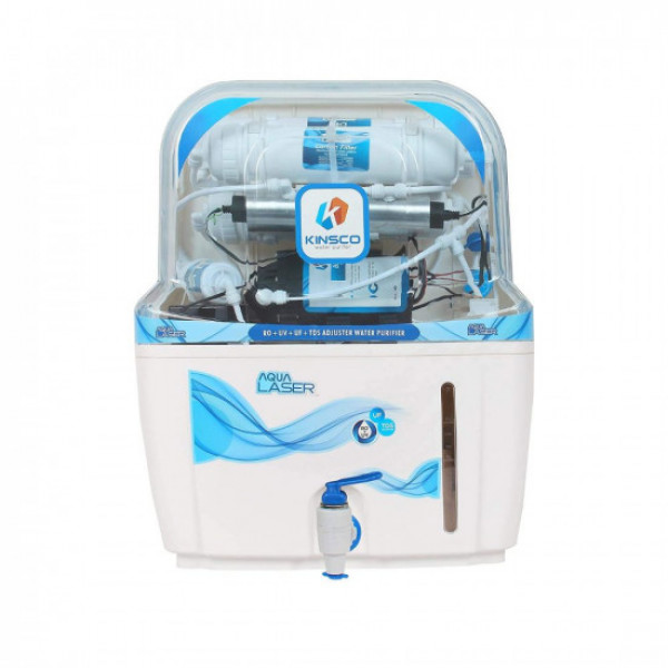 Image of Kinsco Genuine Aqua Laser 15 Litre RO + Uv + UF + TDS Adjuster Water Purifier for home office