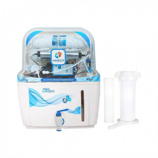 Kinsco Genuine Aqua Laser 15 Litre RO  Uv  UF  TDS Adjuster Water Purifier for home office