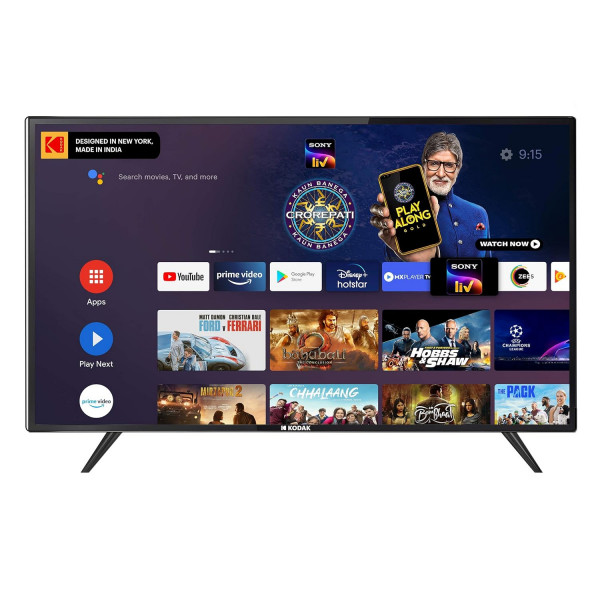 Image of Kodak 108 cm (43 inches) 4K Ultra HD Certified Android LED TV 43UHDX7XPRO (Black)