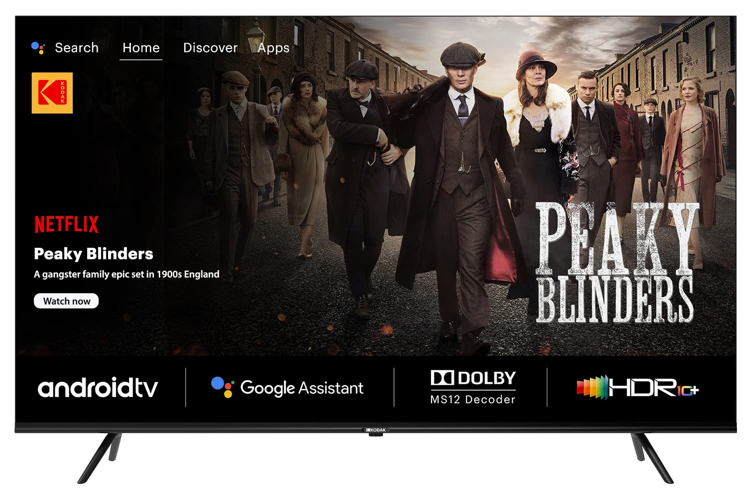 Kodak 126 cm 50 inches 4K Ultra HD Smart Android LED TV 50CAPRO5066 Black