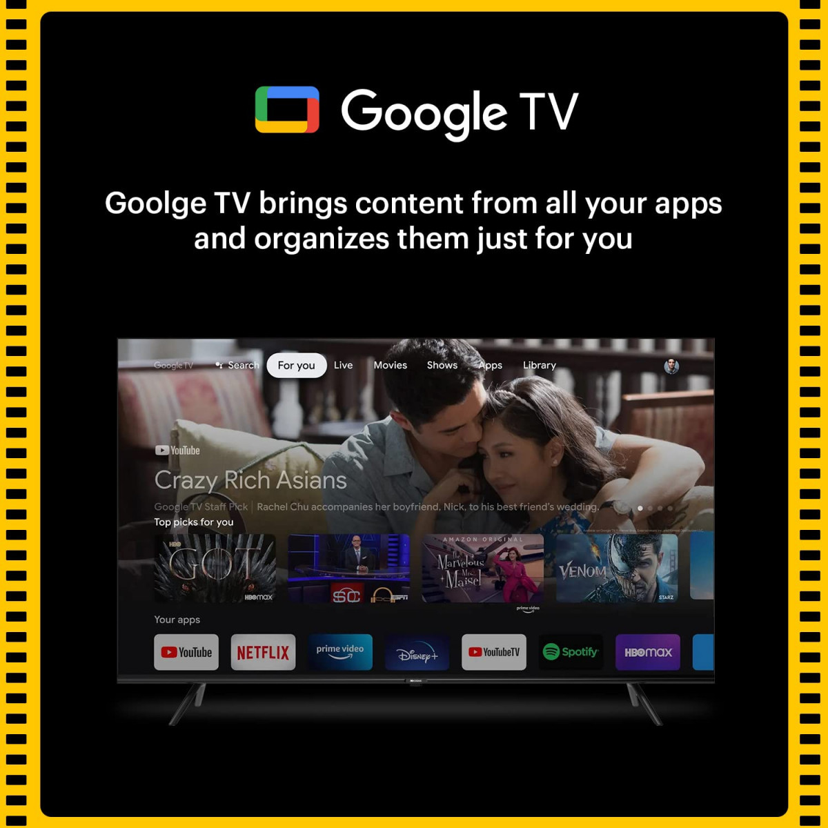 Kodak 139 Cm 55 Inches Matrix Series 4K Ultra Hd Smart QLED Google Tv 55Mt5022 Black