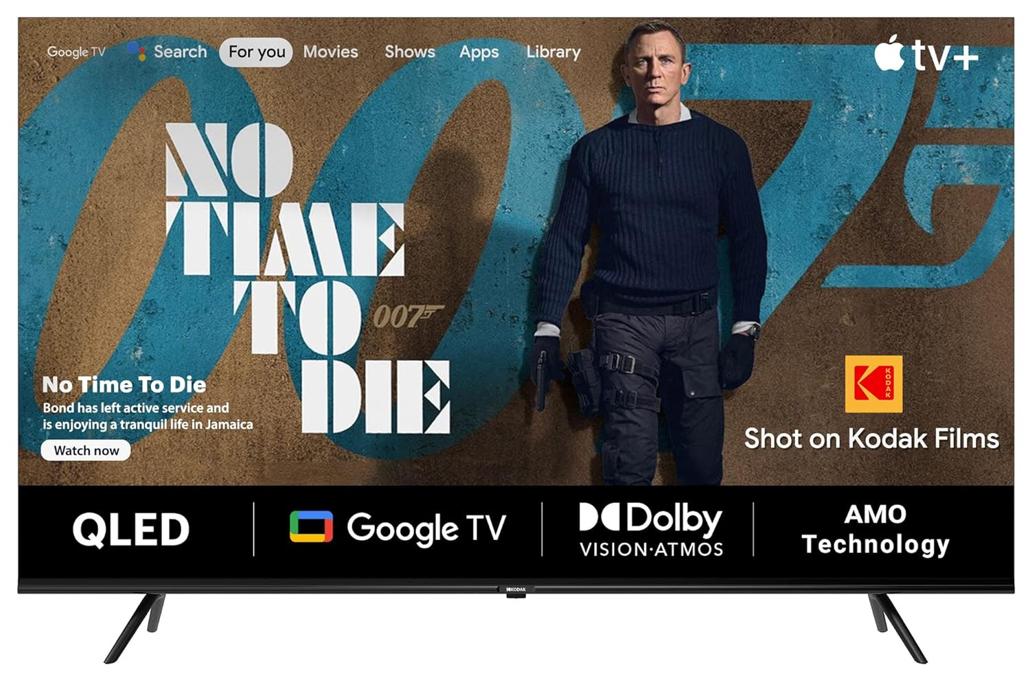Kodak 164 Cm 65 Inches Matrix Series 4K Ultra Hd Smart QLED Google Tv 65Mt5033 Black