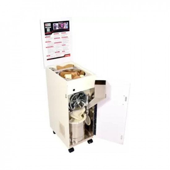 KRISHNA Classic Atta Chakki 2in1 Atta Chakki machine Domestic Flour Mill for Grains Masalas-075 Uhr-1HP 2in1 Black Petal Flourmill