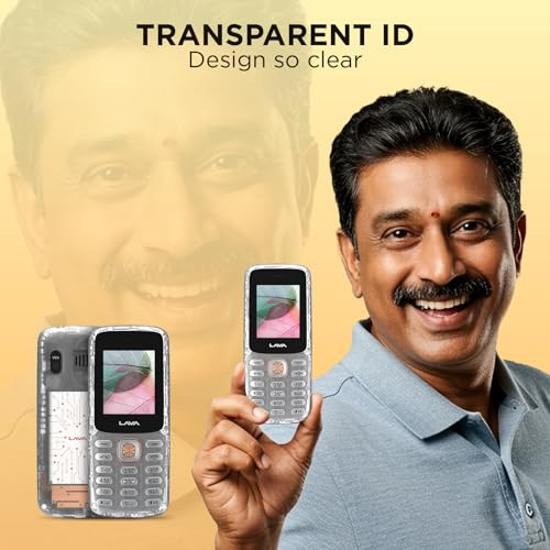 Lava A1 Clear Copper Keypad Mobile Phone with Long Lasting Smart AI Battery 177inch Display Bluetooth Support Military Grade Certified 32 GB Expandable Memory Clear