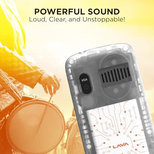 Lava A1 Clear Copper Keypad Mobile Phone with Long Lasting Smart AI Battery  177inch Display  Bluetooth Support  Military Grade Certified  32 GB Expandable Memory  Clear