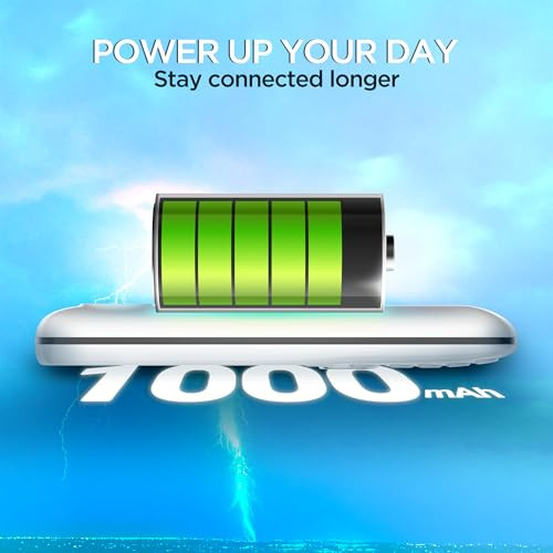 Lava A1 Vibe 2025 Dual SIM Keypad Phone with 2 Big Display Long-Lasting AI Battery Vibration Alert FM Radio MP3 Player Military-Grade Durability White