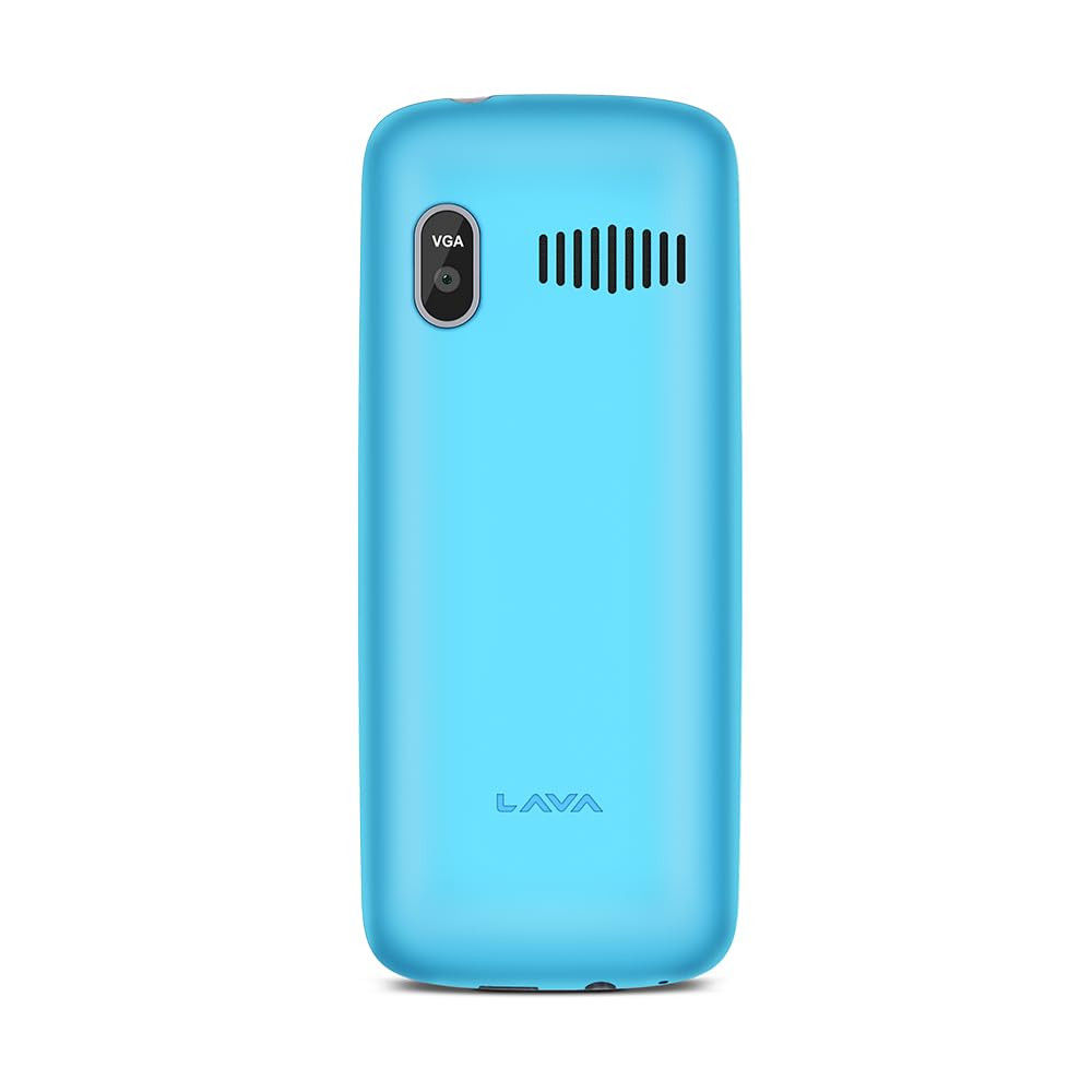 Lava A1 Vibe Dual Sim Keypad Mobile Phone with Vibration Alert 18 Large Display AI-Powered 1000 mAh Battery Number Talker Military Grade Body Call Blink Notifications Candy Blue