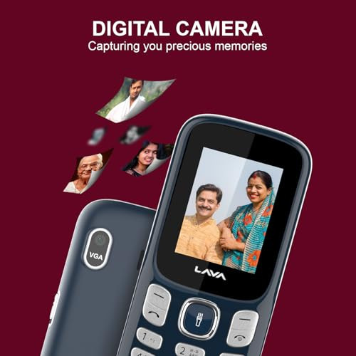 Lava A3 Torch Dual Sim Keypad Mobile Phone 1750mAh Big Battery Quad Strip Torch Slide Button 18 Large Display Vibration Alert 7 Language Support Blue Silver