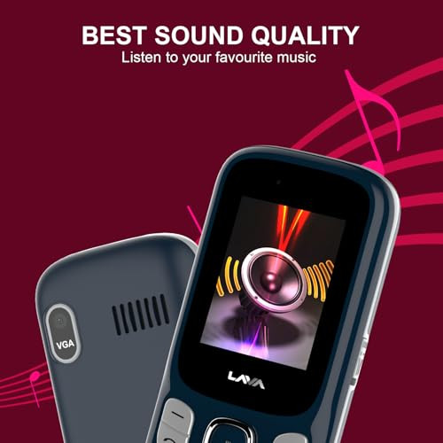 Lava A3 Torch Dual Sim Keypad Mobile Phone 1750mAh Big Battery Quad Strip Torch Slide Button 18 Large Display Vibration Alert 7 Language Support Blue Silver