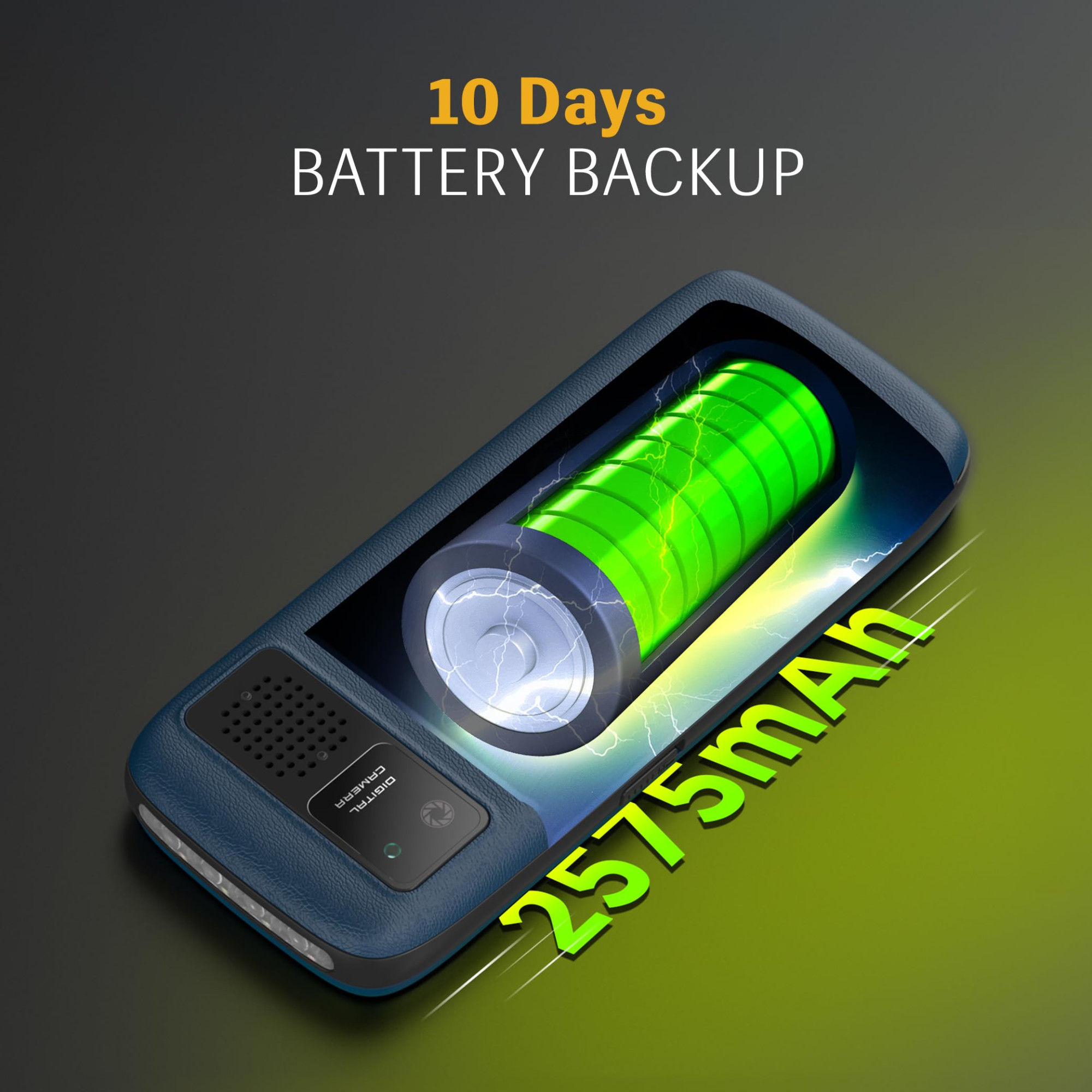 Lava A7 Torch Dual Sim Keypad Mobile Phone with Instant Slide Torch 24 Big Display Powerful Battery Backup Vibration Alert Camera Wireless FM Bluetooth Blue