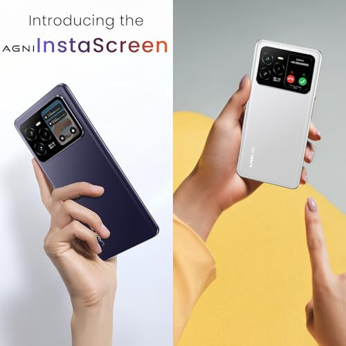 Lava Agni 3 5G Heather Glass 8GB256GB Indias 1st Dual AMOLED 15K Curved Display Dimensity 7300X 50MP Triple AI Telephoto Camera 66W Fast Charge with Charging Adapter