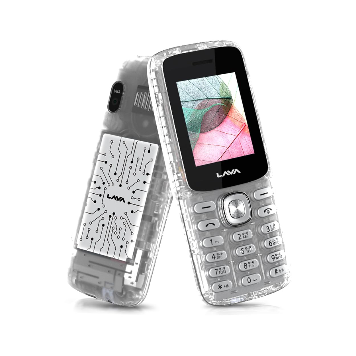 Lava All-New A1 Clear Keypad Mobile Phone with Long Lasting Smart AI Battery  177inch Display  Bluetooth Support  Military Grade Certified 32 GB Expandable Memory Clear