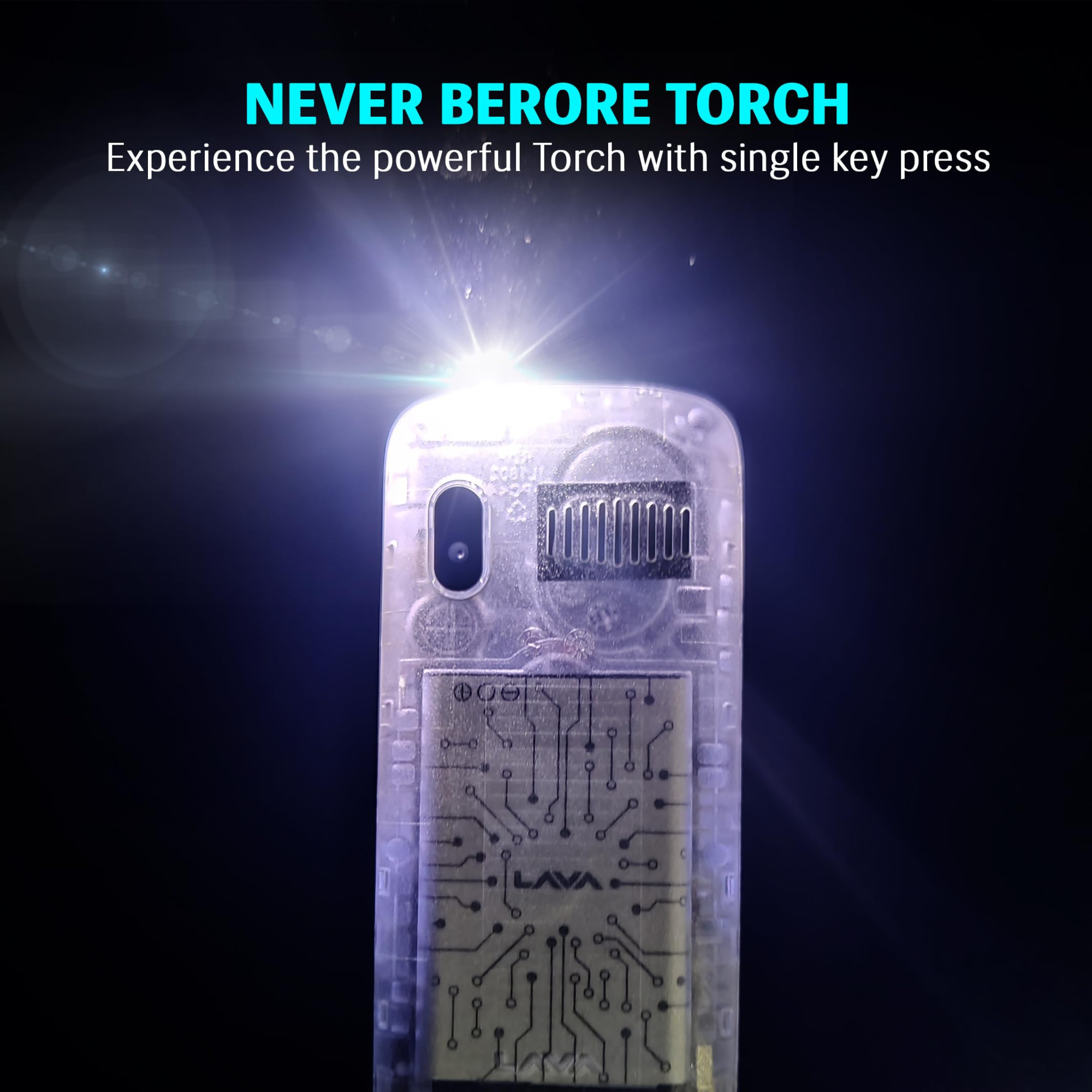 Lava All-New A1 Clear Keypad Mobile Phone with Long Lasting Smart AI Battery 177inch Display Bluetooth Support Military Grade Certified 32 GB Expandable Memory Clear