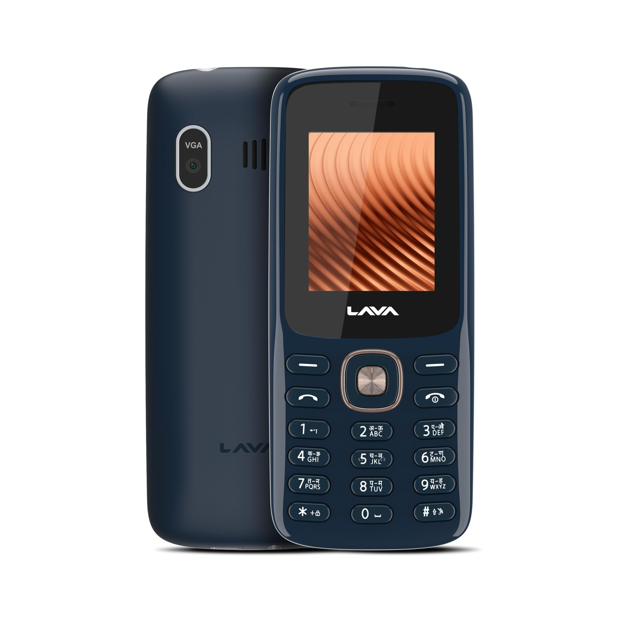 Lava All-New A1 Copper Keypad Mobile Phone with Long Lasting Smart AI Battery  177inch Display  Bluetooth Support  Military Grade Certified  32 GB Expandable Memory  Blue Silver
