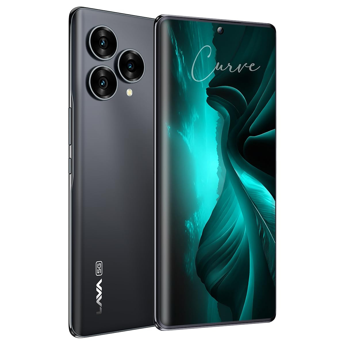 Lava Blaze Curve 5G Glass Iron 8GB LPDDR5 RAM UFS 31 128GB Storage 120Hz Curved Amoled Display 26GHz Dimensity 7050 6nm Processor 64 MP Primary Sony Sensor