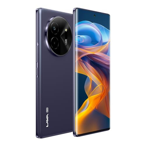 Lava Blaze X 5G - Starlight Purple 8GB RAM 128GB Storage - Segment First Curved AMOLED Display 64MP Sony Sensor Camera Upto 16GB Expandable RAM Latest MediaTek 5G Processor