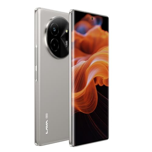 Lava Blaze X 5G - Titanium Grey 8GB RAM 128GB Storage - Segment First Curved AMOLED Display 64MP Sony Sensor Camera Upto 16GB Expandable RAM Latest MediaTek 5G Processor