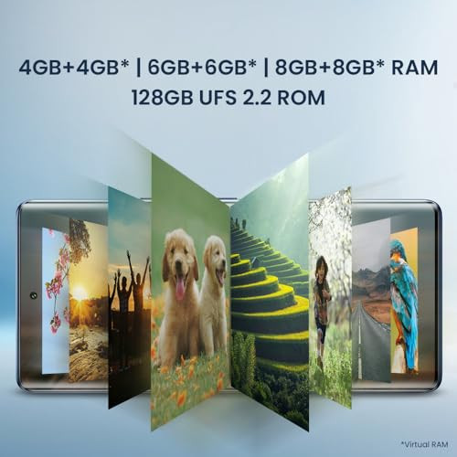 Lava Bold 5G Sapphire Blue 6GB RAM 128GB Storage 3D Curved FHD AMOLED Display Mediatek Dimensity 6300 Processor IP64 Water Resistance 64MP Rear Sensor Supports All Indian 5G Bands