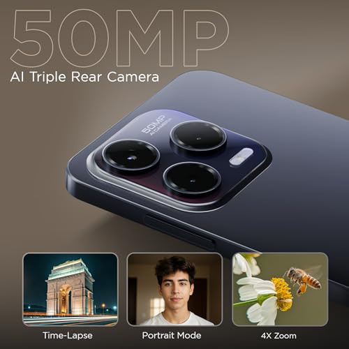 Lava Bold N1 Pro Titanium Gold 4 GB RAM 128 GB Storage Bigger 667 HD IP54 Display 120 Hz Refresh Rate 50 MP AI Triple Rear Camera 8 MP Front Camera 5000 mAh Battery Charger in Box