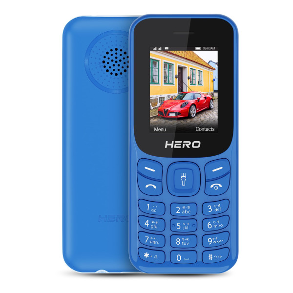 Image of Lava Hero Shakti 2025 Dual Sim Keypad Mobile Phone (with Vibration Alert) | 1.8" Display | Super Saving Battery Mode | Stylish Design | Number Talker | (Pepsi Blue)