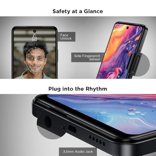 Lava O3 Pro Glossy Black 4 GB RAM 64 GB Storage Bigger 656 HD Display 50 MP AI Triple Rear Camera 8 MP Front Camera 5000 mAh Battery 10W Charging Charger in Box