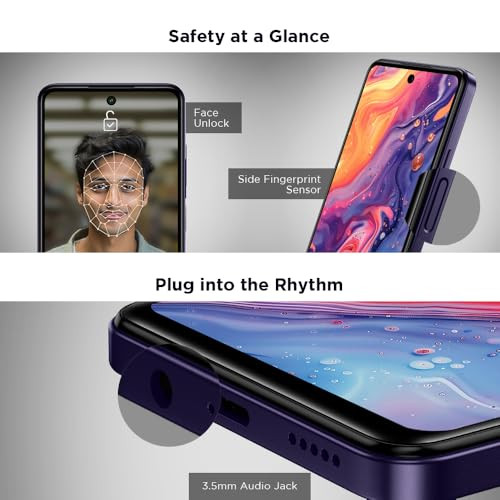 Lava O3 Pro Glossy Purple 4 GB RAM 64 GB Storage Bigger 656 HD Display 50 MP AI Triple Rear Camera 8 MP Front Camera 5000 mAh Battery 10W Charging Charger in Box