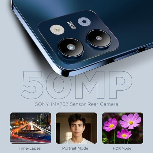 Lava Storm Lite 5G Cosmic Titanium 44GB RAM 64GB Storage Indias First MTK Dimensity 6400 Processor 50MP AI Camera IP64 Rated 120 Hz Display 5000 mAh Battery Supports All 5G Bands