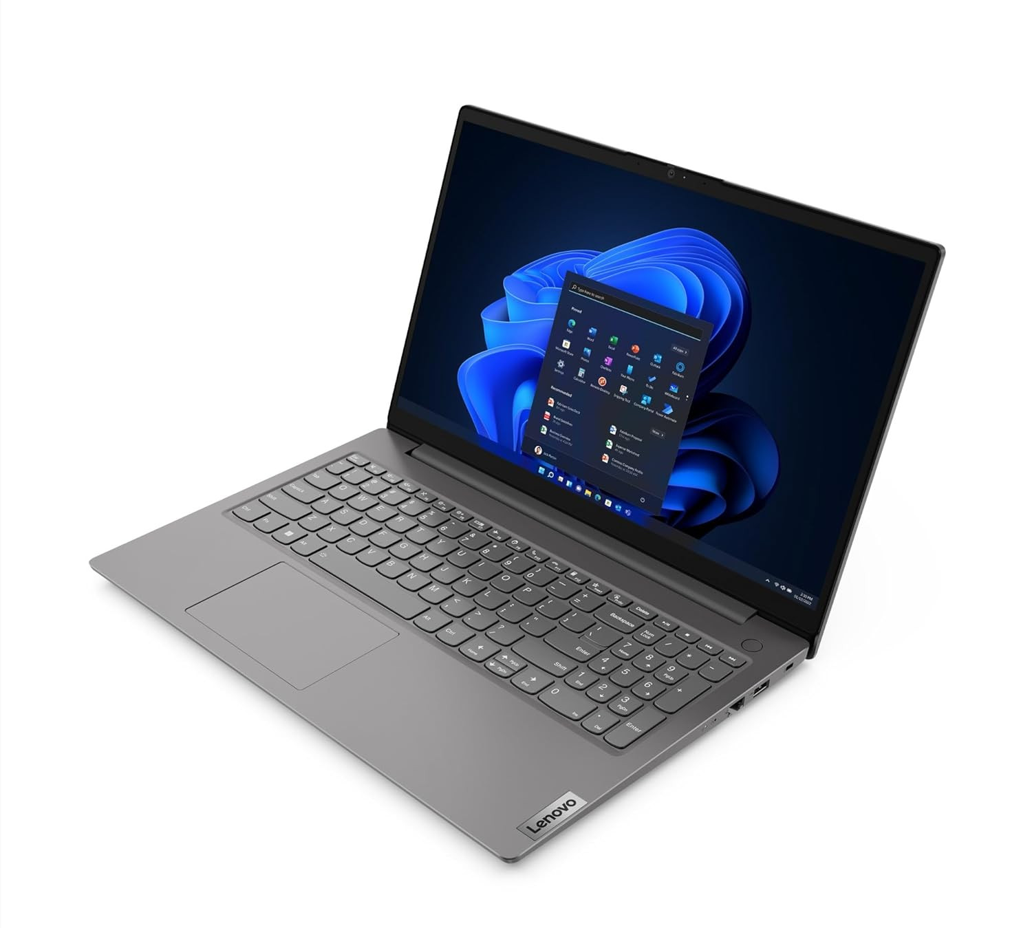 Lenovo V15 12th Gen Intel Core i7-1255U 156 FHD Thin and Light Laptop 16GB RAM512GB SSDWindows 11 HomeMS Office Home Student 2021Iron Grey170 kg 82TTA073IN
