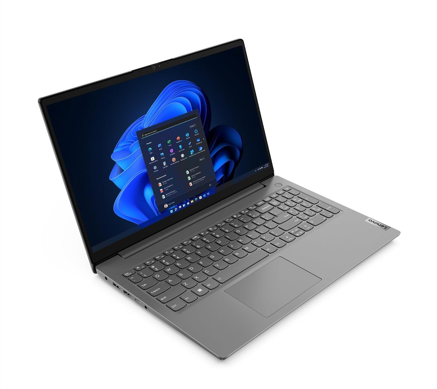 Lenovo V15 12th Gen Intel Core i7-1255U 156 FHD Thin and Light Laptop 16GB RAM512GB SSDWindows 11 HomeMS Office Home Student 2021Iron Grey170 kg 82TTA073IN