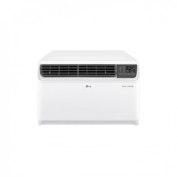 Image of LG 1.5 Ton 3 Star DUAL Inverter Window AC (Copper, Convertible 4-in-1 cooling, RW-Q18WUXA, 2023 Model, HD Filter with Anti-Virus Protection, White)