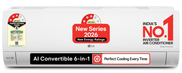 Image of LG 1.5 Ton 3 Star, Smart Inverter Split AC (100% Copper Condenser, AI Convertible 6-in-1, Faster Cooling &amp; Energy Saving, Diet Mode+, HD Filter with Anti-Virus Protection,Him Clean, AS-Q18JNXE,White)