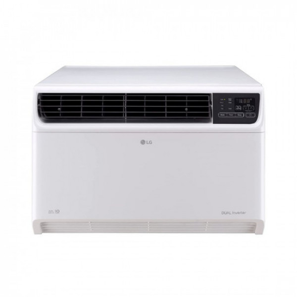 Image of LG 1.5 Ton 5 Star DUAL Inverter Window AC (Copper, Convertible 4-in-1 cooling, RW-Q18WUZA, 2023 Model, HD Filter with Anti-Virus Protection, White)