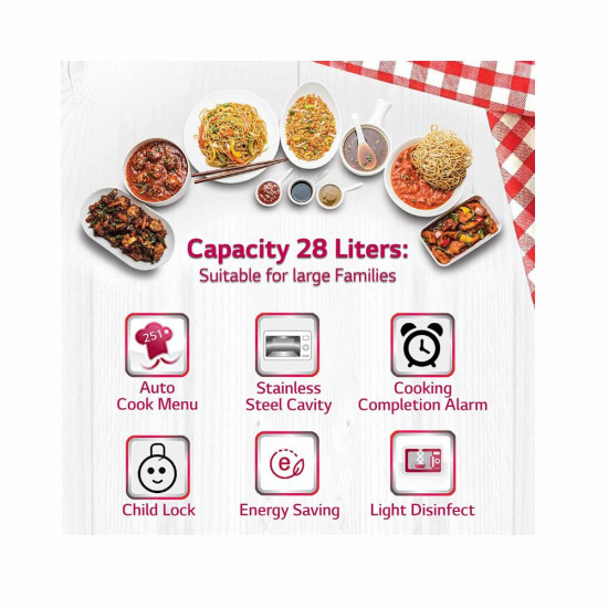 LG 28 L Convection Microwave Oven MC2846BG