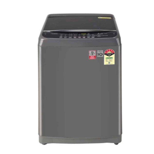 Image of LG 7 Kg 5 Star Inverter TurboDrum Fully Automatic Top Loading Washing Machine (T70AJMB1Z, Jet Spray+, Smart Closing Door, Middle Black