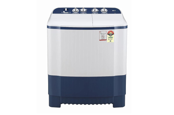 Image of LG 7 Kg 5 Star Semi-Automatic Top Loading Washing Machine Appliance (P7010NBAZ, Dark Blue)