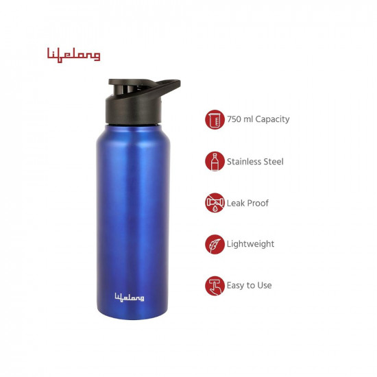 Lifelong LLEKBT01 Electric Kettle 15 Litre 1500W for Boiling Water Soup with Leak proof 750 ML Stainless Steel Bottle Combo Combo for Kitchen Easy to Use 1 Year Warranty