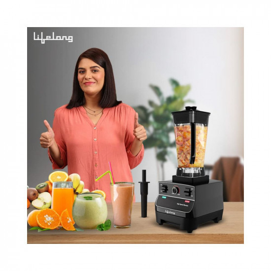Lifelong LLPB922 Vortex Professional BlenderJuicerMixer 2000 watts 2 Litres BPA Free Jar Commercial heavy duty High Power Blender100 Copper Motor Pulse Function Black