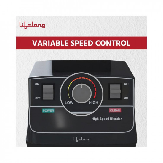 Lifelong LLPB922 Vortex Professional BlenderJuicerMixer 2000 watts 2 Litres BPA Free Jar Commercial heavy duty High Power Blender100 Copper Motor Pulse Function Black