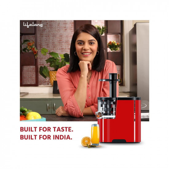 Lifelong Mastiquer Cold Press Slow Juicer All-in-1 Fruit Vegetable Juicer 2 Years Warranty 180 watts