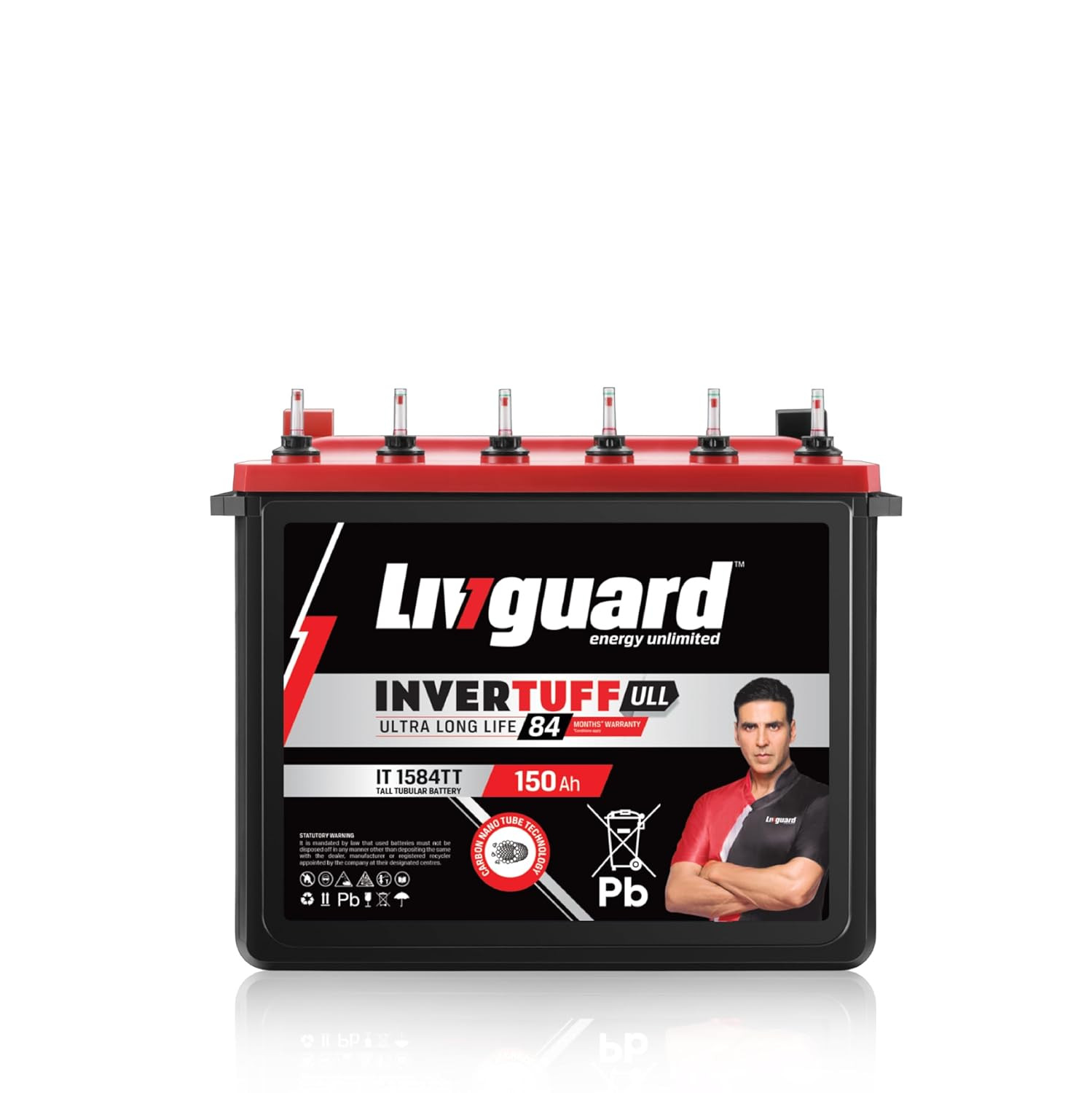 Livguard IT 1584TT Tall Tubular Inverter Battery 150 Ah 84 Months Warranty Reliable Backup for Home Office and Shop