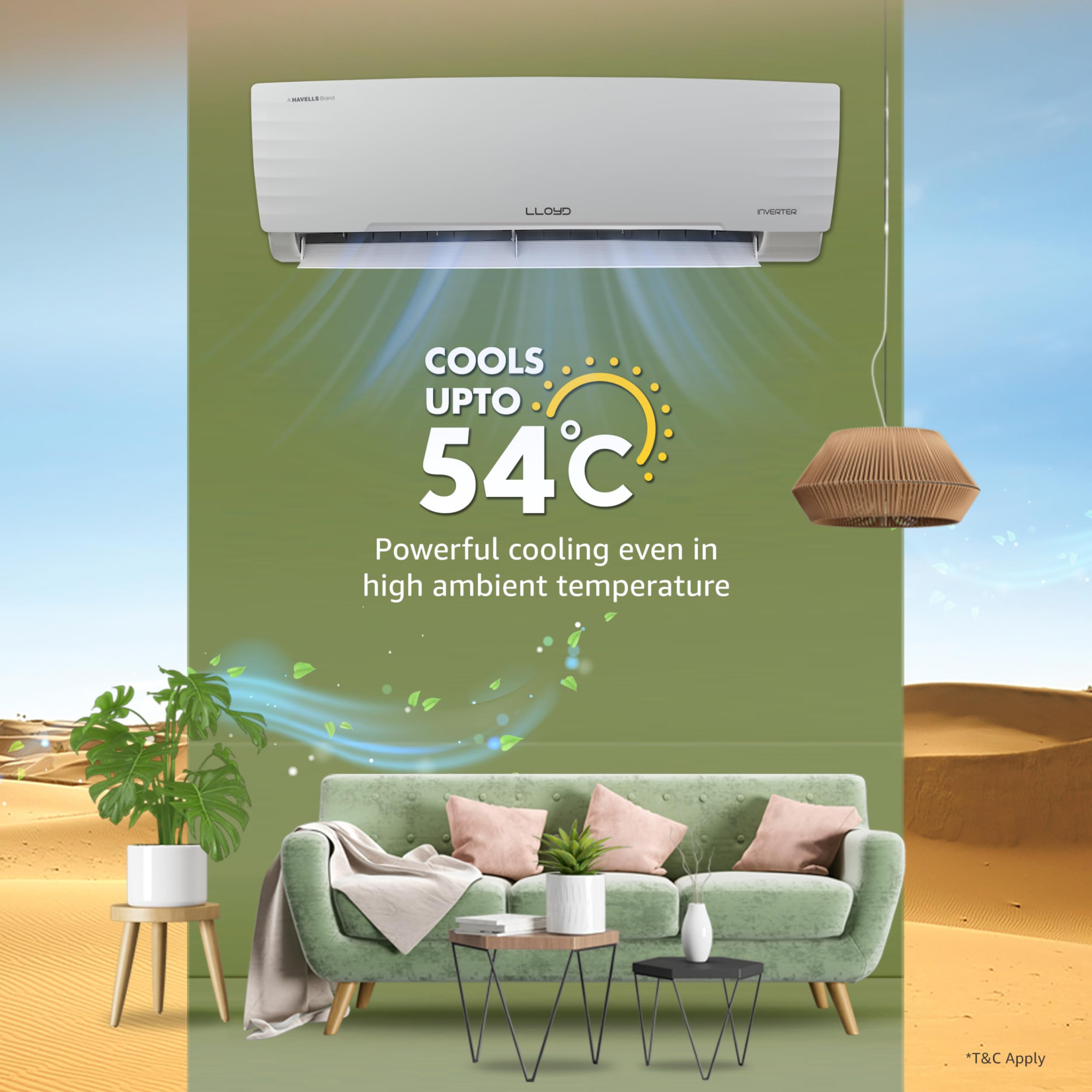 Lloyd 15 Ton 3 Star Inverter Split AC 2026 New Star Rated 6 in 1 Convertible Cools Up To 54C Turbo Cool Installation Check Clean Filter Indication 100 Copper White GLS18I3AGGSC
