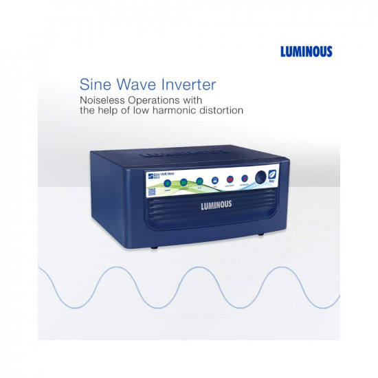Luminous Eco Volt Neo 850 Pure Sine Wave 700VA12V Inverter for Home Office and Shops Supports 1 Inverter Battery of 12V