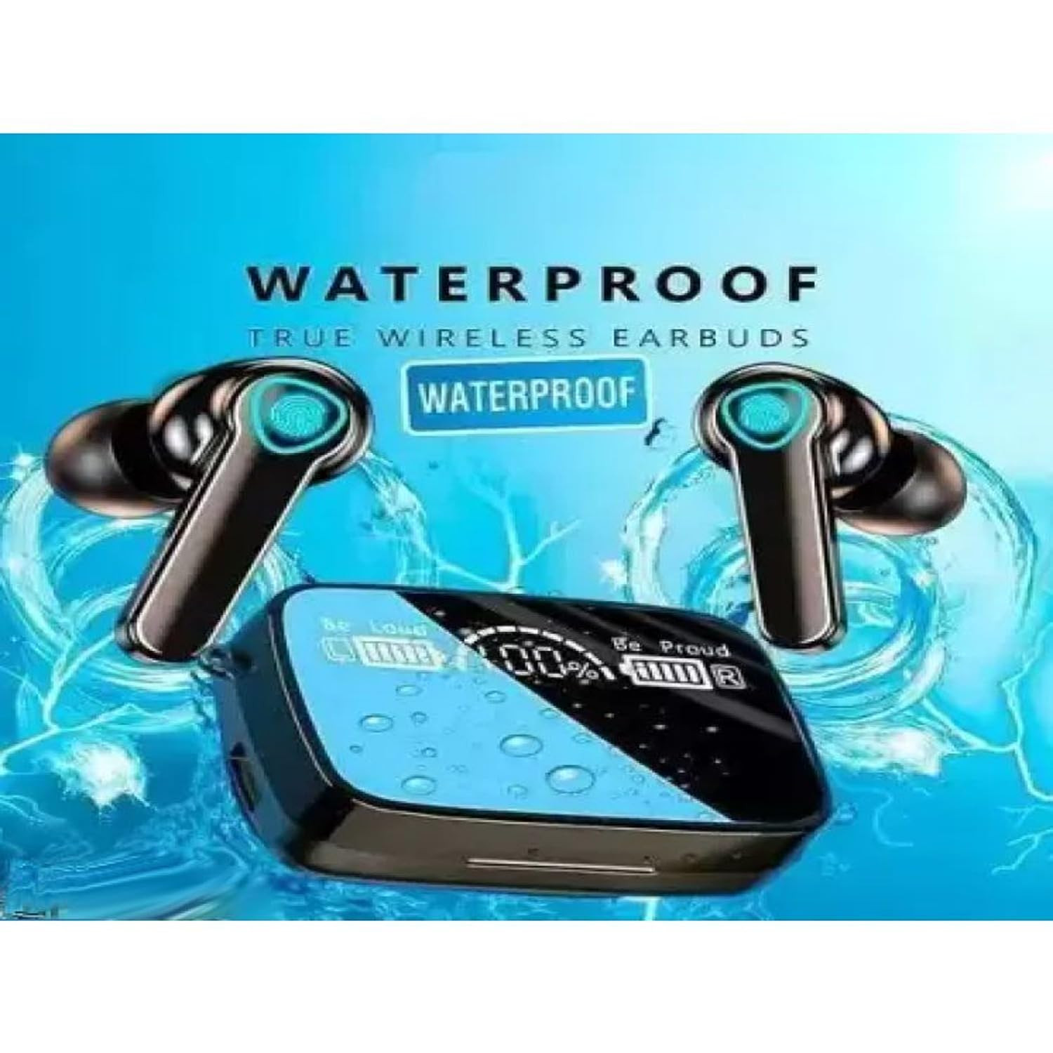 M19 TWS Bluetooth 51 Earbuds with LED Battery Display Touch Control Hi-Fi Stereo Sound and Noise Cancellation Compatible with Android iOS