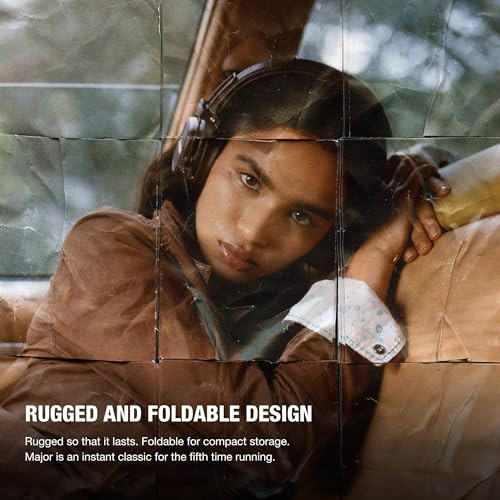 Marshall Major V Wireless On Ear Headphones Brown