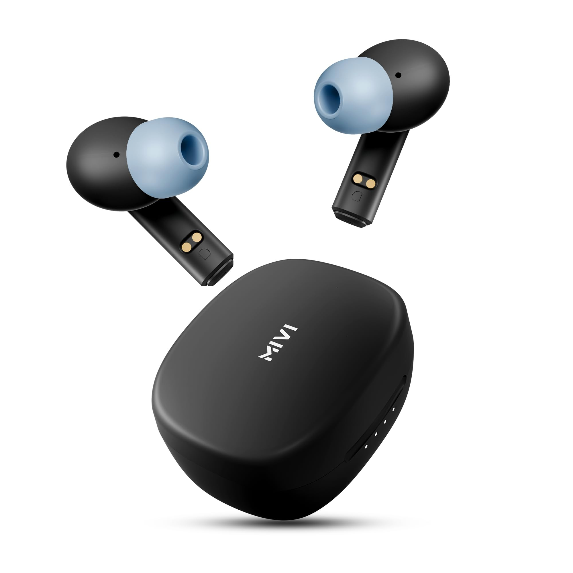 Mivi DuoPods C1 New Launch HD Call Clarity Ear Buds Wireless Longer Playtime 13mm Bass Drivers Low Latency for Best Gaming Experience Type-C Charging Made in India TWS Earbuds