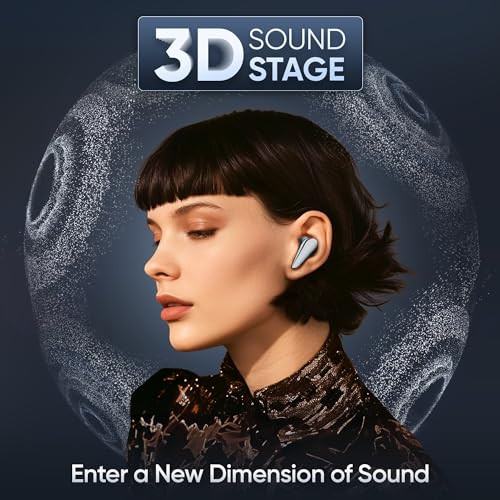 Mivi DuoPods i7 in Ear Ear Buds Wireless -The 3rd Dimension of Sound with 3D Soundstage High Fidelity Drivers Advanced Audio Codec for Lossless Audio Earbuds Made in India