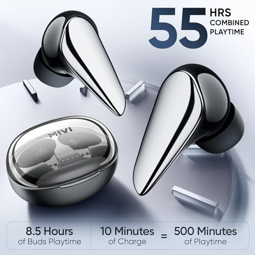 Mivi DuoPods i7 in Ear Ear Buds Wireless -The 3rd Dimension of Sound with 3D Soundstage High Fidelity Drivers Advanced Audio Codec for Lossless Audio Earbuds Made in India