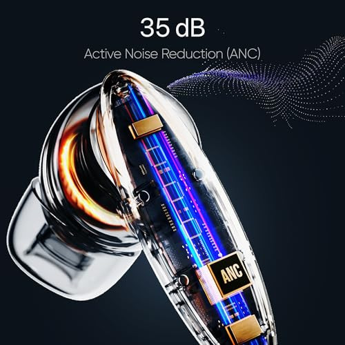 Mivi Opera ANC Flagship Launch True Wireless Earbuds with 35dB ANC Hi-Res Audio LDAC 3D Soundstage 60H Playtime Spatial Audio Transparency Mode 13mm Drivers